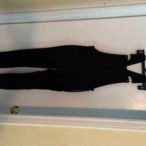 Black overalls